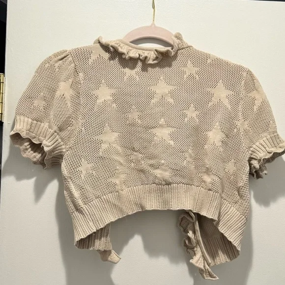 Love shack fancy rizina crop cardigan anchor - Picture 5 of 7